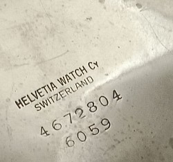 HELVETIA WATCH, SWITZERLAND